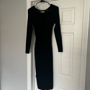 Abercrombie Midi Sweater Dress with Cutout in Front